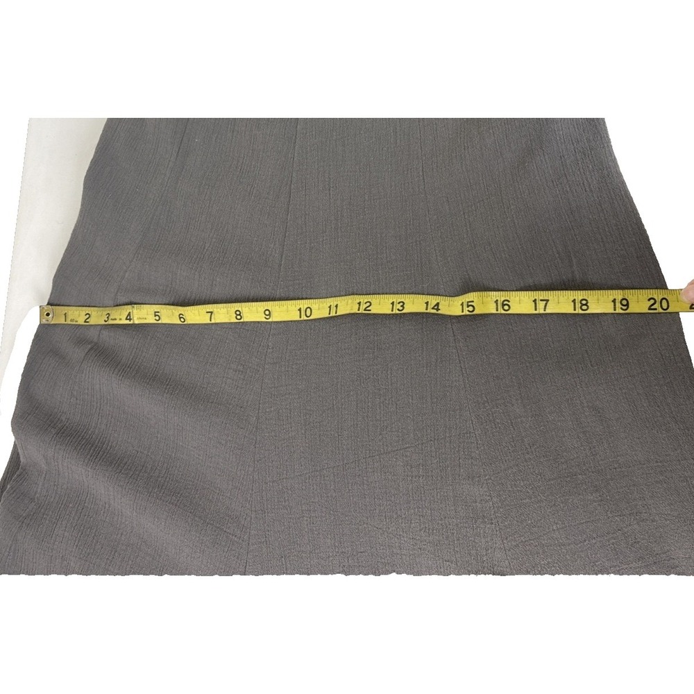 Garnet Hill Halter Maxi Dress Crinkle Cotton Gauze Twist Petite Small Gray Boho - Picture 7 of 9